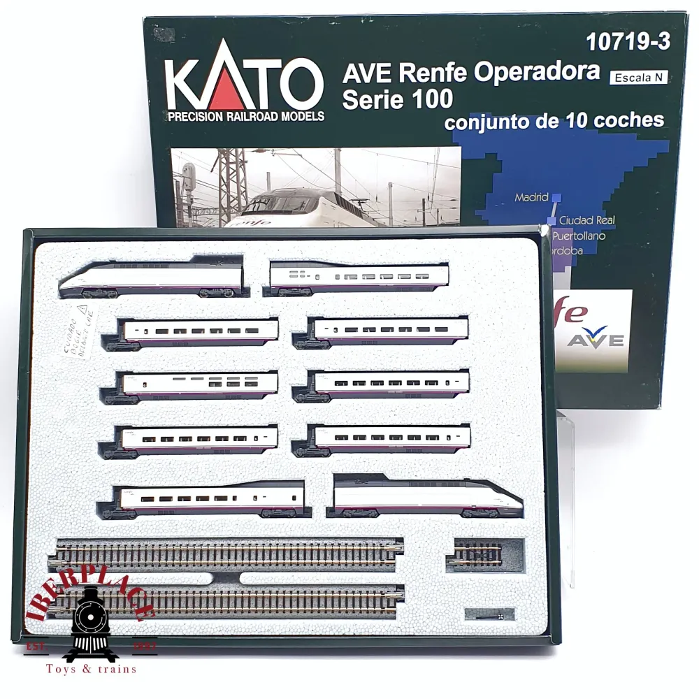 ♻️ Segunda mano - KATO 10719-3 set tren eléctrico AVE Renfe operadora serie 100 N escala 1:160