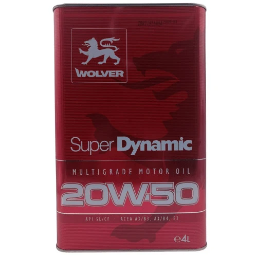 Aceite 20W50 Wolver Super Dynamic 4lts para 50,000 km