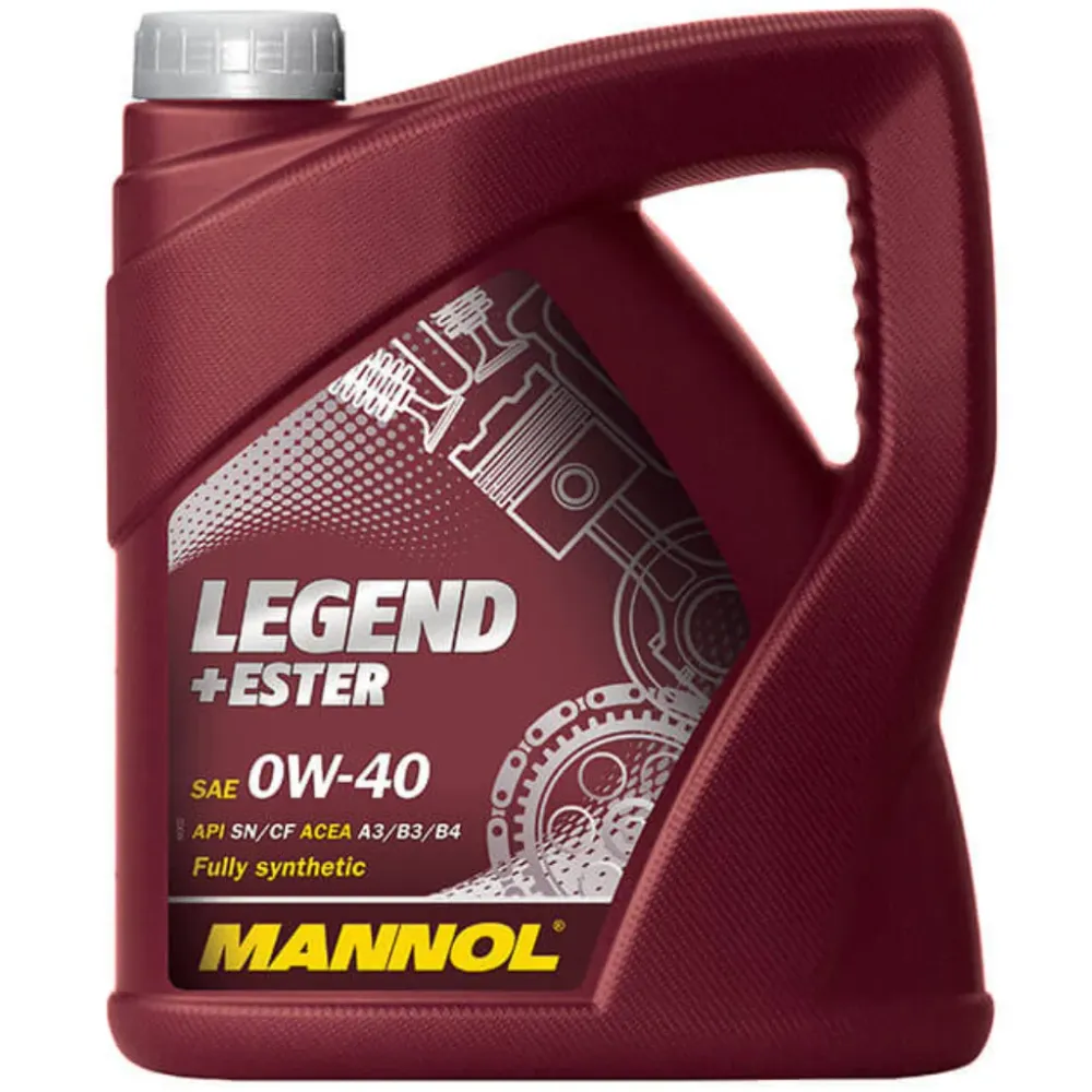 Aceite 0W40 Mannol Legend+Ester Api SN 4lt Fórmula de Silicatos