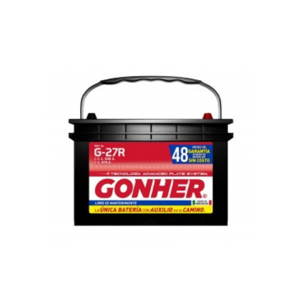 Baterí Automotriz Gonher G-27R en Negro Mate