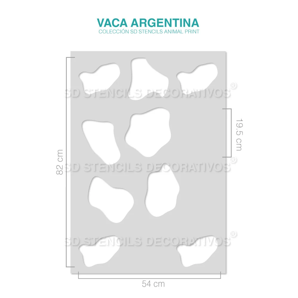 VACA ARGENTINA STENCIL