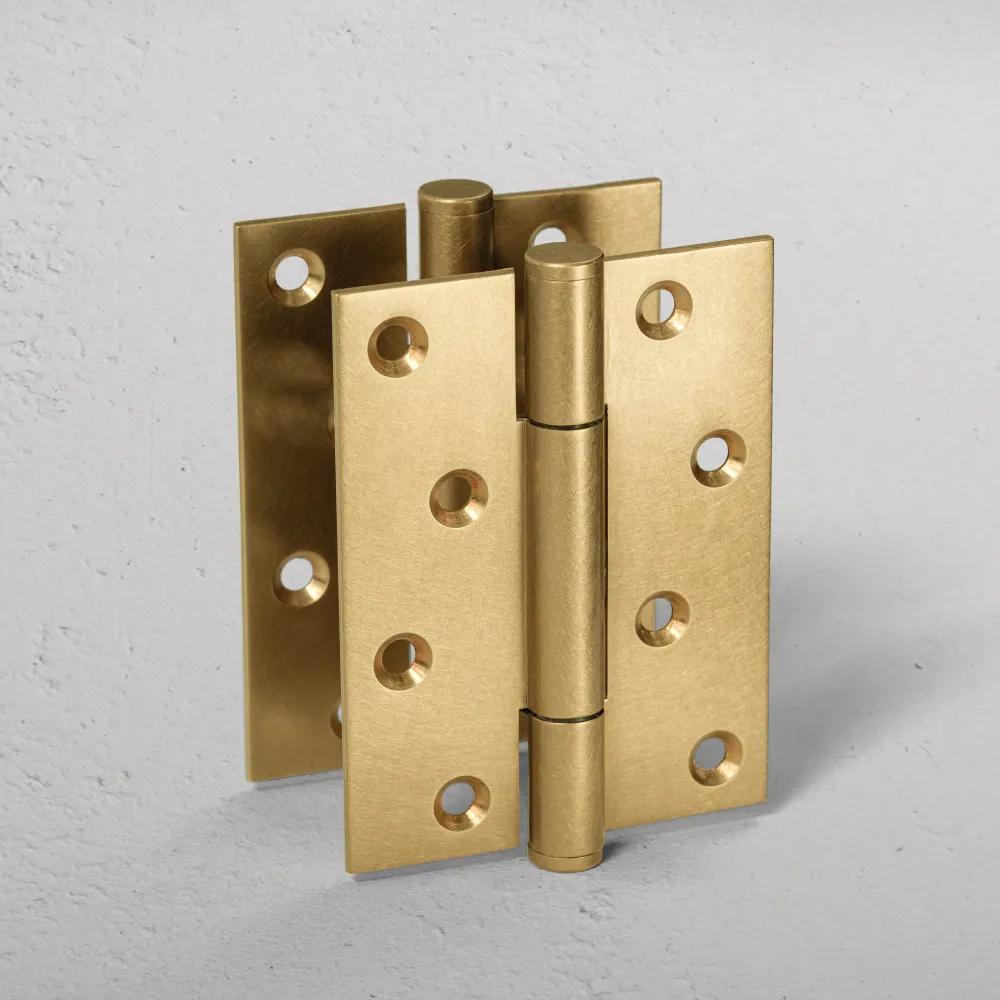 Film Protector Hazel Paire de Charnières de Porte en Laiton FR60 - Laiton Ancien