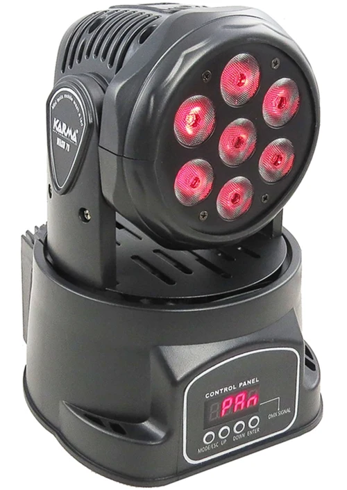 Certificado DOT/ECE Robot LED Moving Head RGBW 7x10W DMX