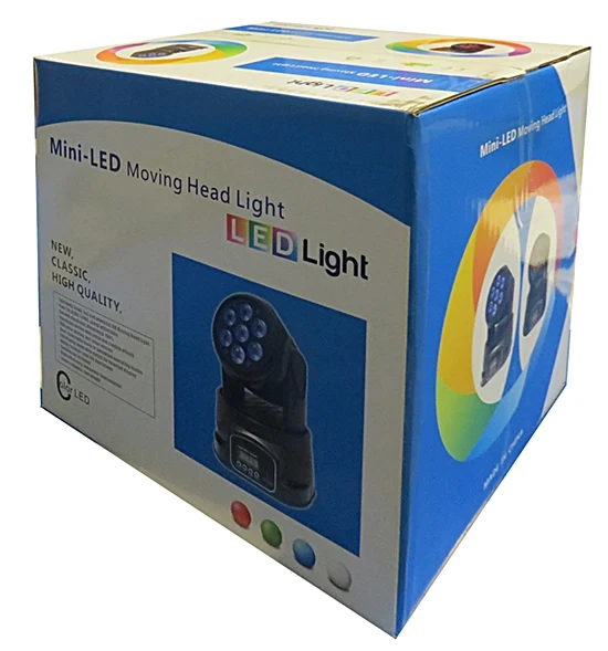 Certificado DOT/ECE Robot LED Moving Head RGBW 7x10W DMX