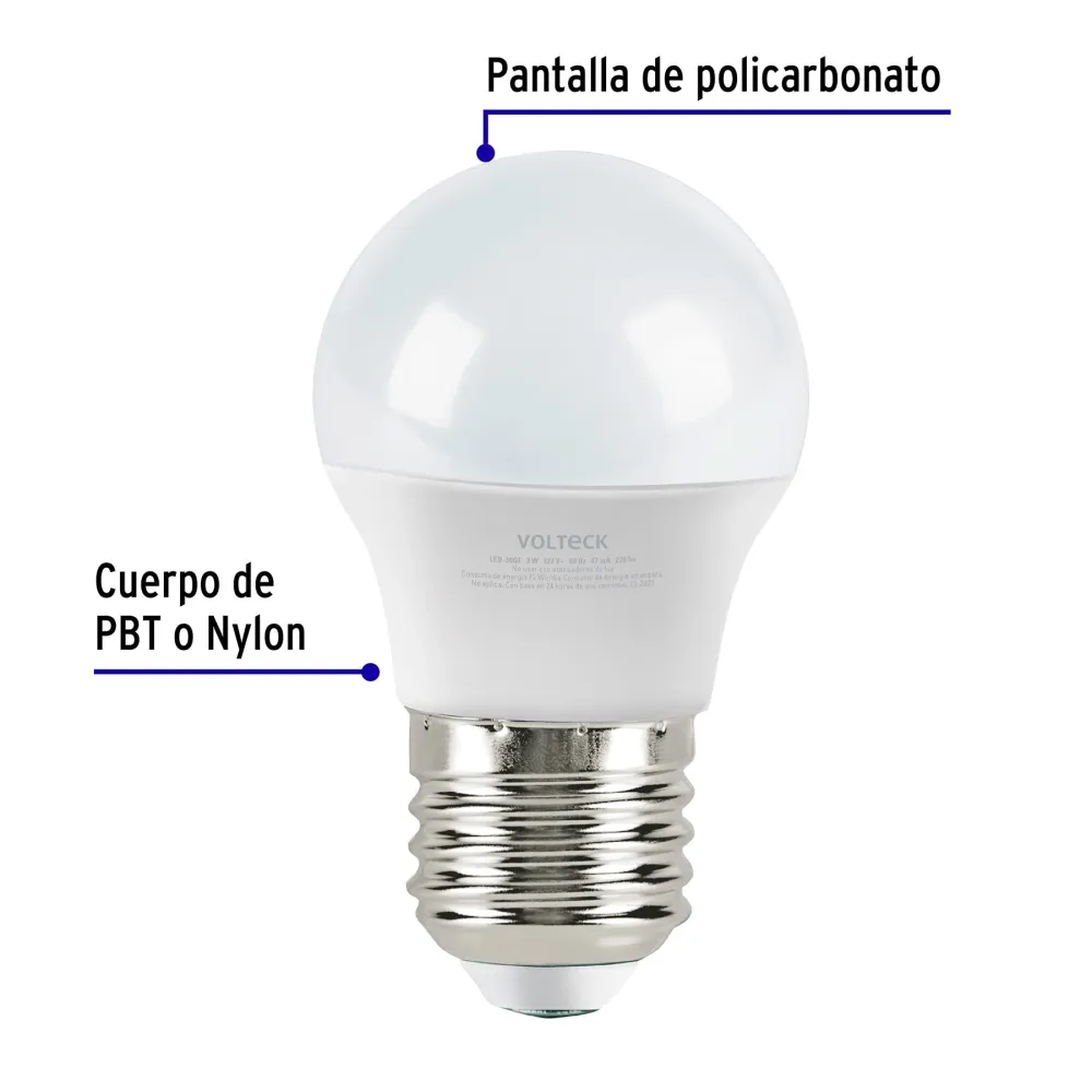 Lámpara de LED, A19, 3 W, luz de dí con Control Remoto