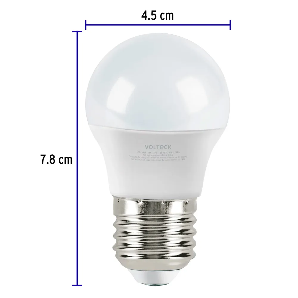 Lámpara de LED, A19, 3 W, luz de dí con Control Remoto