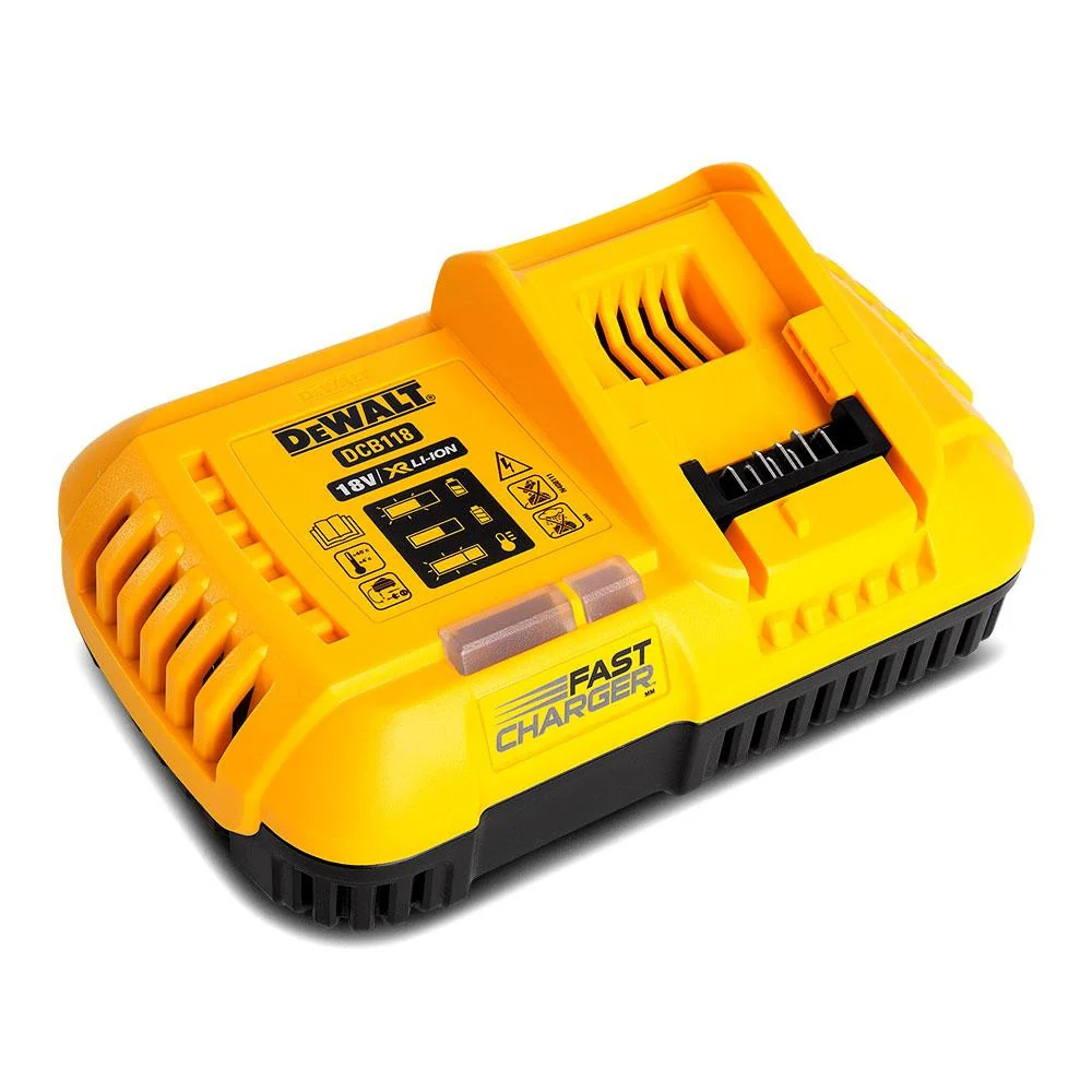 Cargador rápido XR FLEXVOLT para baterías carril XR 54V / 18V Li-Ion Dewalt DCB118