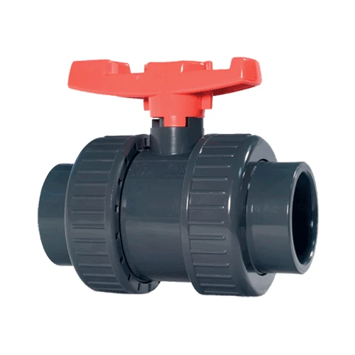1/2" Type 375 Socket/FPT Ends True EPDM O-rings PVC Union Ball Valve 161.375.002