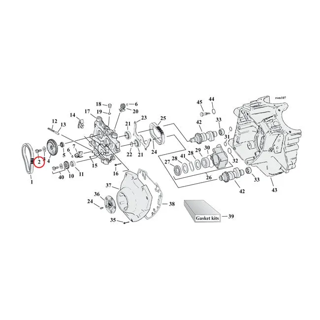 Screw Retention Kit, Cam Drive Sprocket Harley-Davidson