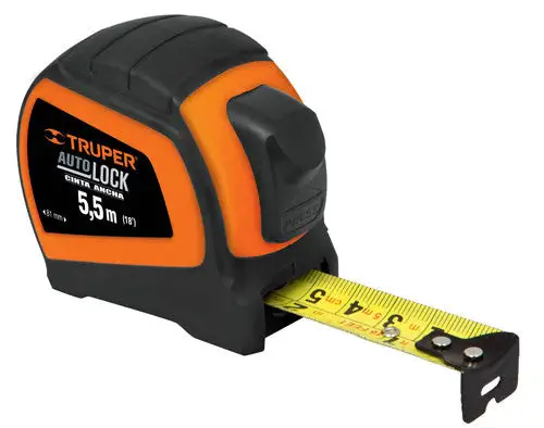 Flexómetro auto-lock de 5.5 M con cinta de 25 mm