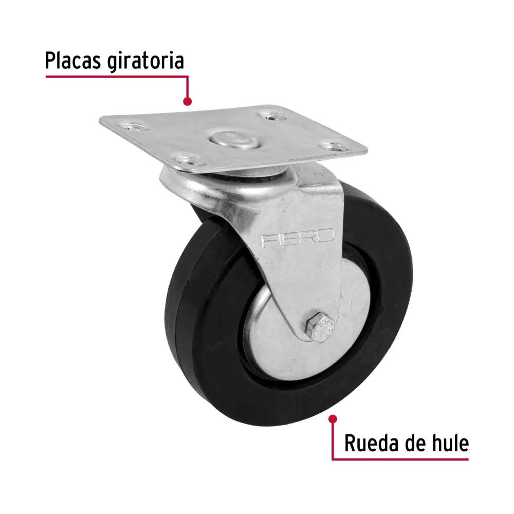 RODAJA HULE 5', 35 MM CON BALERO