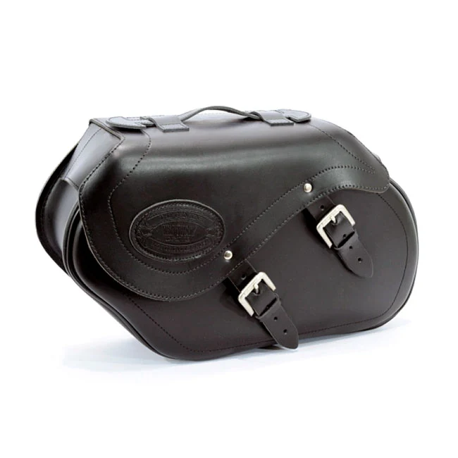 Alforjas Longride De Cuero Liso N.° 147 Para Harley Davidson