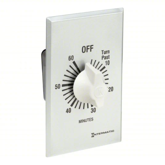 120/277V AC Spring Wound Timer Wall Plate Included FF60MC