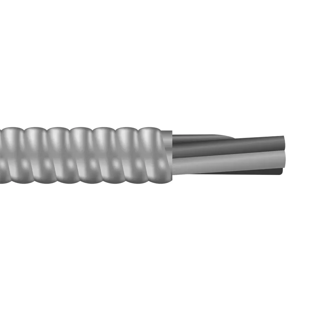 1/0 4C Stranded Metálico Clad MC Copper Conductor W/G 600V Aluminum Armored Cable