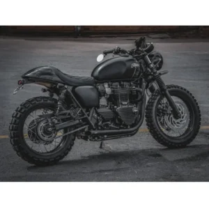 Alta Resistencia Assento de Moto FASTBACK Cafe Racer - Preta