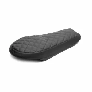 Asiento de moto slim para Ducati Scrambler 800, negro ribeteado en blanco - Zard