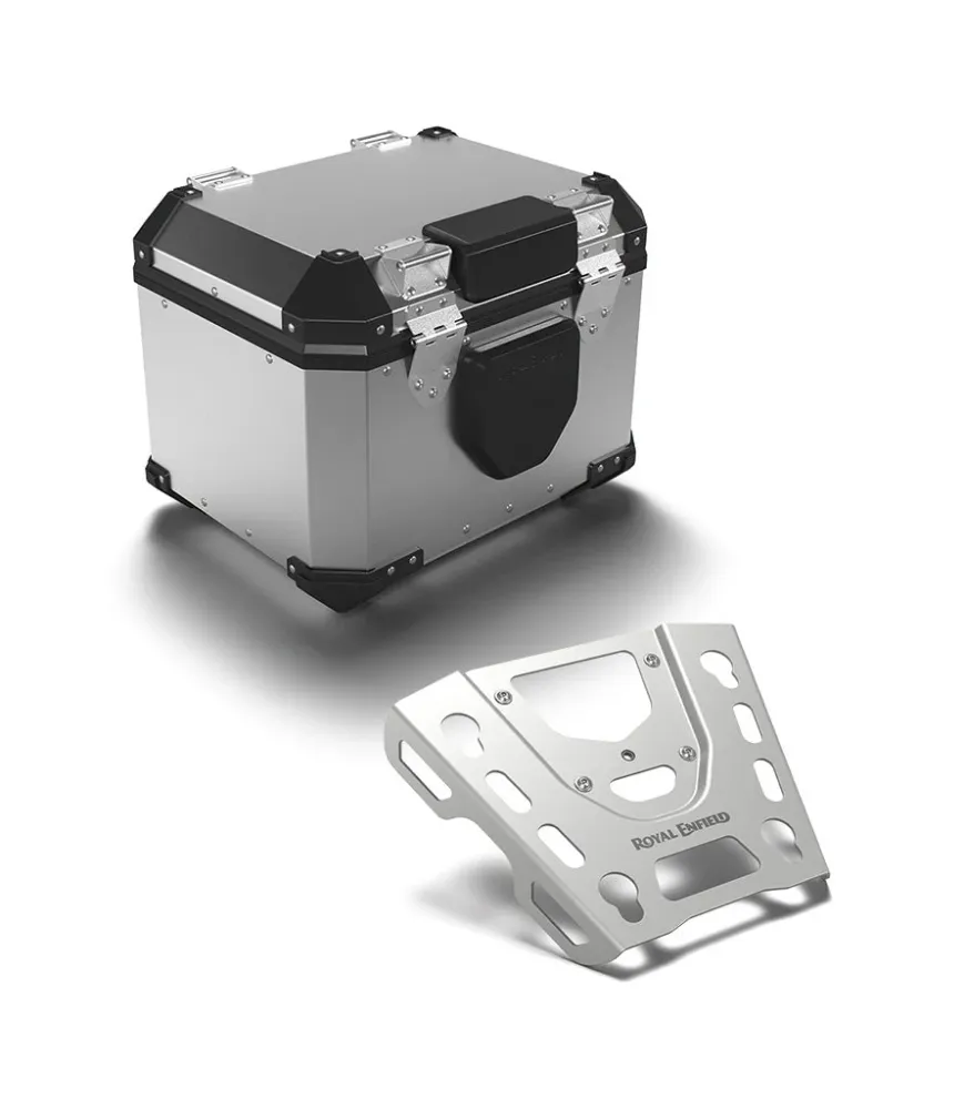Kit Bauletto com Placa para Himalayan 450 Plateado