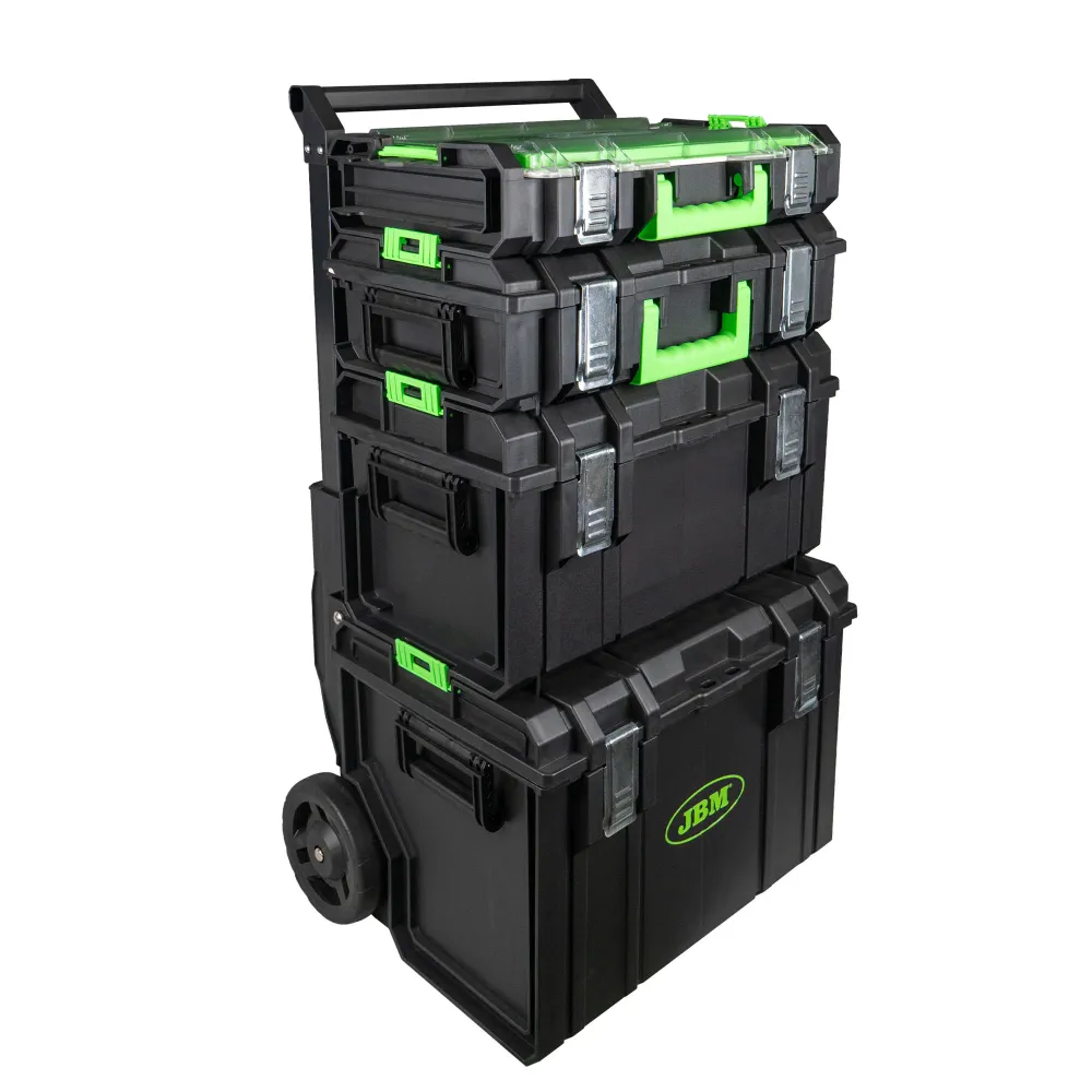 CARRO MODULAR CON 4 CAJAS APILABLES - 54518