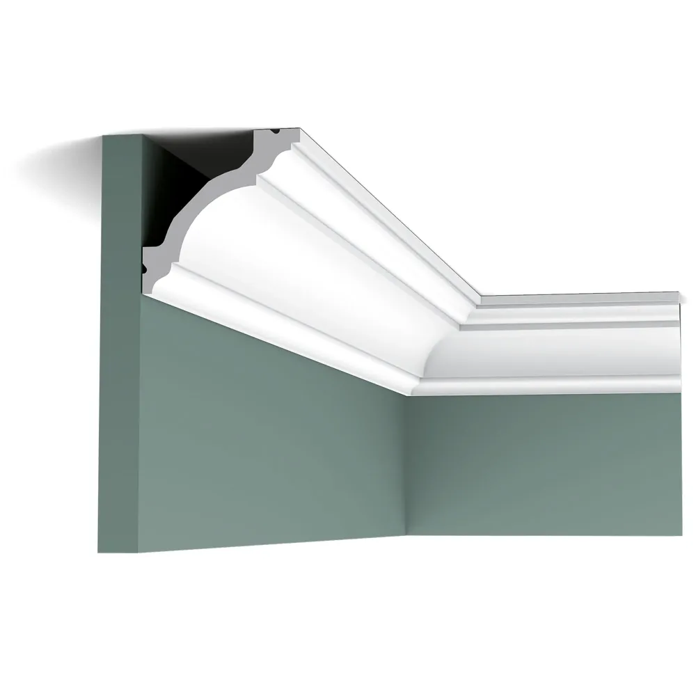 Moldura C213 en blanco | 80 x 80 x 2000 mm