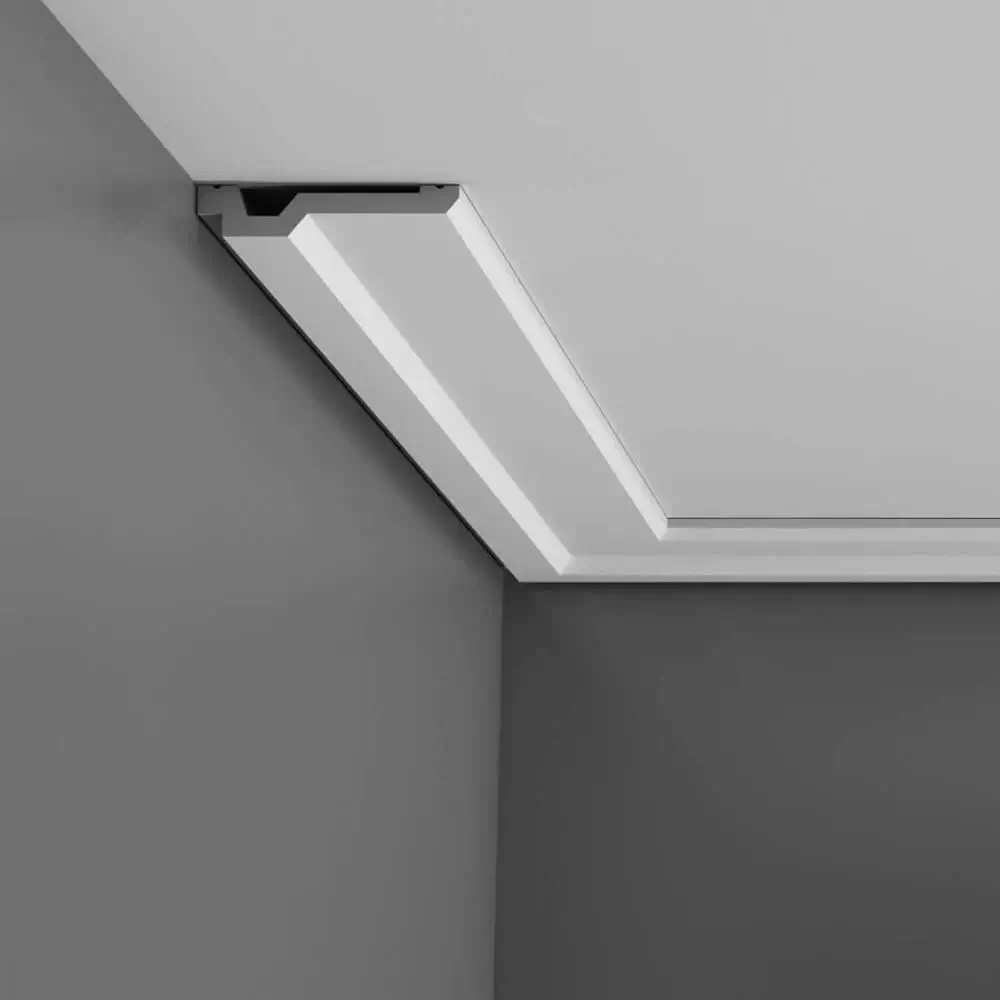 Moldura C356 en blanco | 100 x 20 x 2000 mm