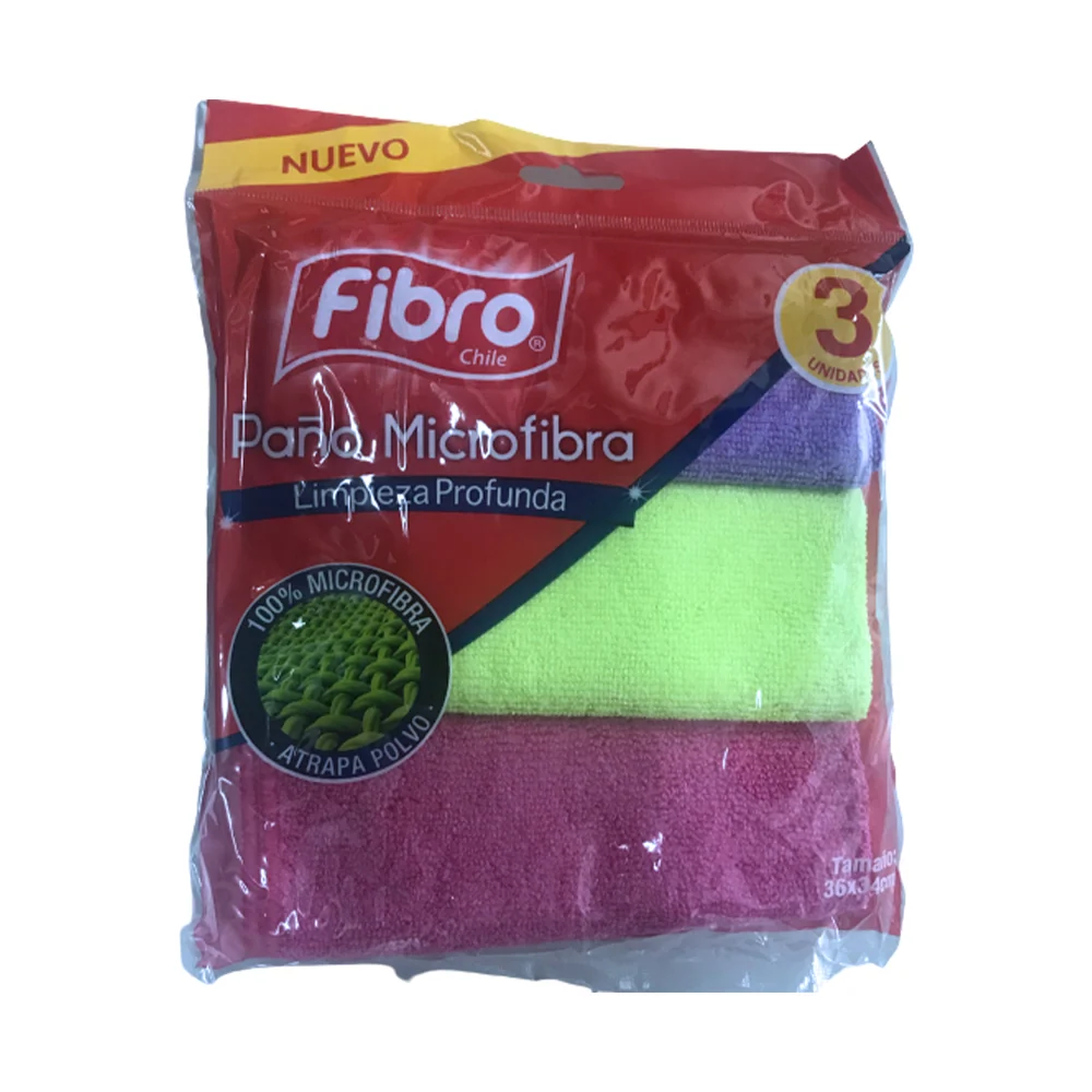 Paño Microfibra Pack 3 Unidades