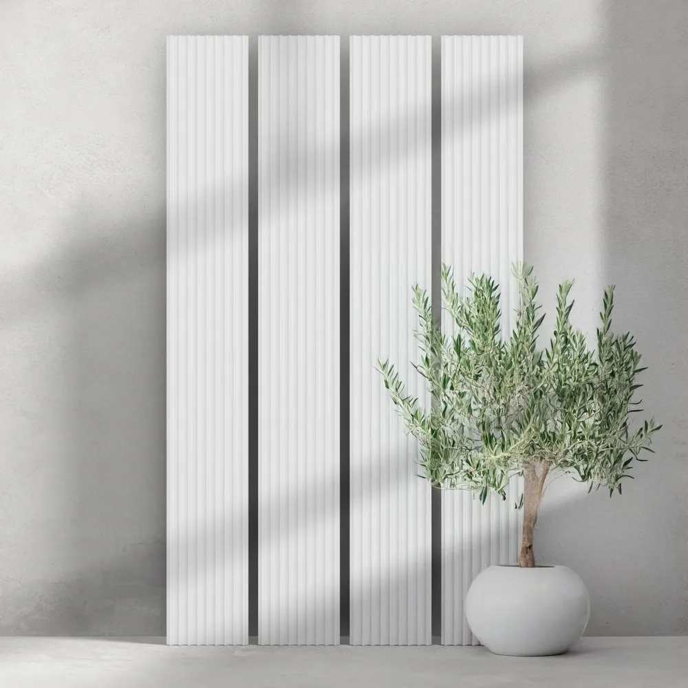 Valley Paint-Ready Fluted Wall Panels (4 Panels)