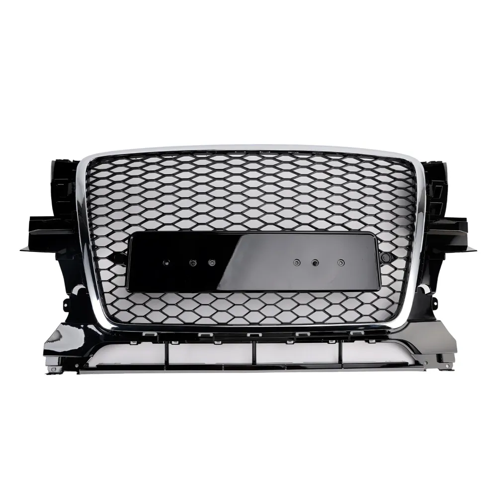 2009-2012 Audi Q5 Parrilla de parachoques delantero cromada/negra 8R0853651B