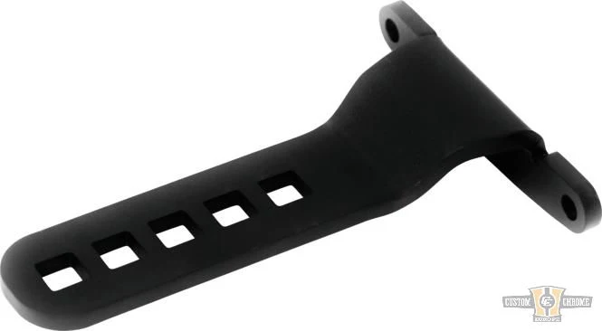 Wide Headlight Relocation Bracket Black Powder Coated Harley-Davidson Flywheel_Design