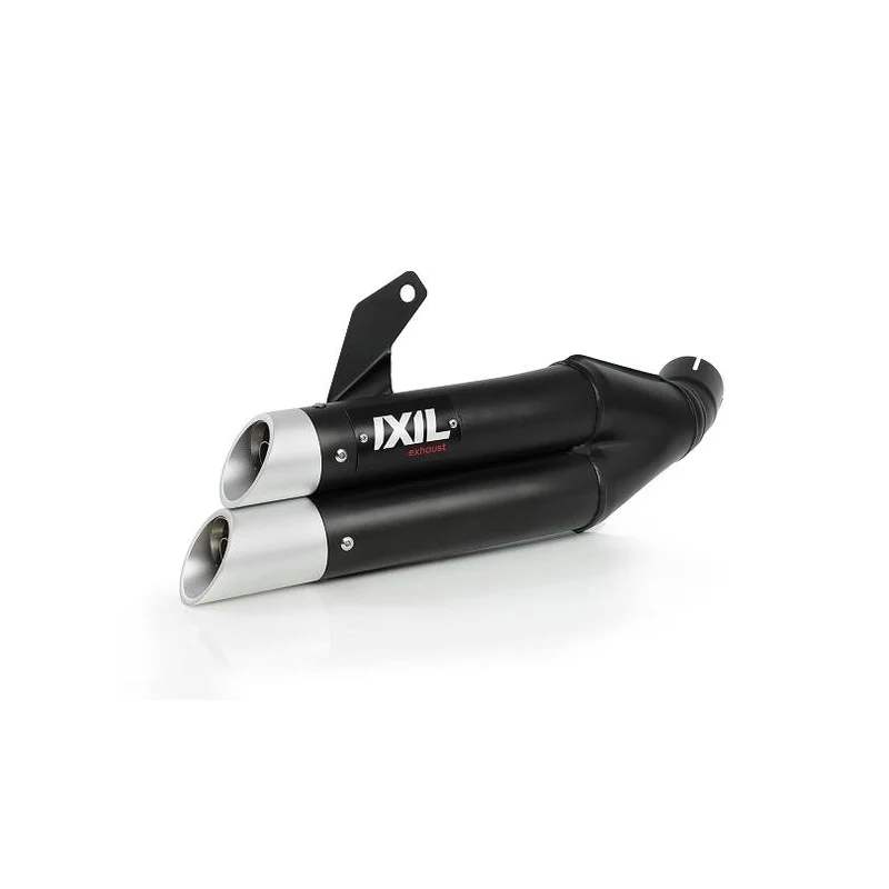 Silenciador de escape IXIL Dual Hyperlow L3XB, acero inoxidable negro y aluminio, XK7351XB (175-751)