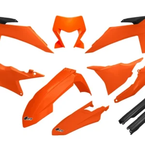 Kit completo de carrocerí UFO para KTM EXC/EXCF 24-25, naranja fluorescente (OE25, KTKIT530F#999K)