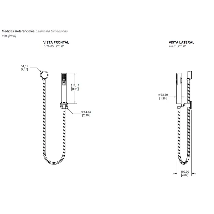 REGADERA MANUAL WHIP RM-30