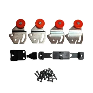 Sistema De Carro Rueda Corredera Puerta Closet Sencillo D7-d14 Naranja