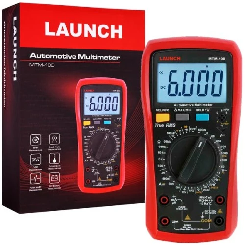 Multimetro Automotriz Launch MTM-100 con Pantalla LCD Color