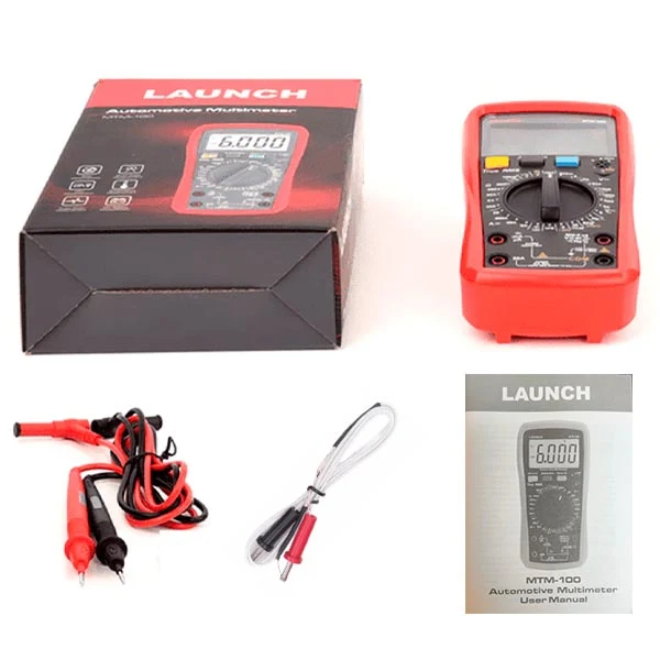 Multimetro Automotriz Launch MTM-100 con Pantalla LCD Color